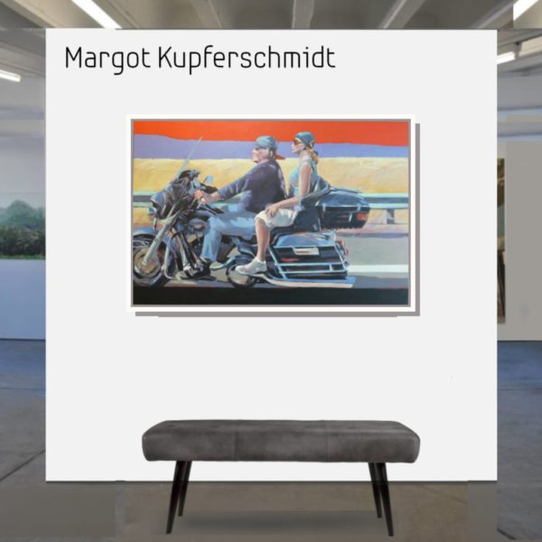Freiheit auf zwei Rädern <br><a href="https://arte-kunstmesse.de/margot-kupferschmidt/">Margot Kupferschmidt</a>