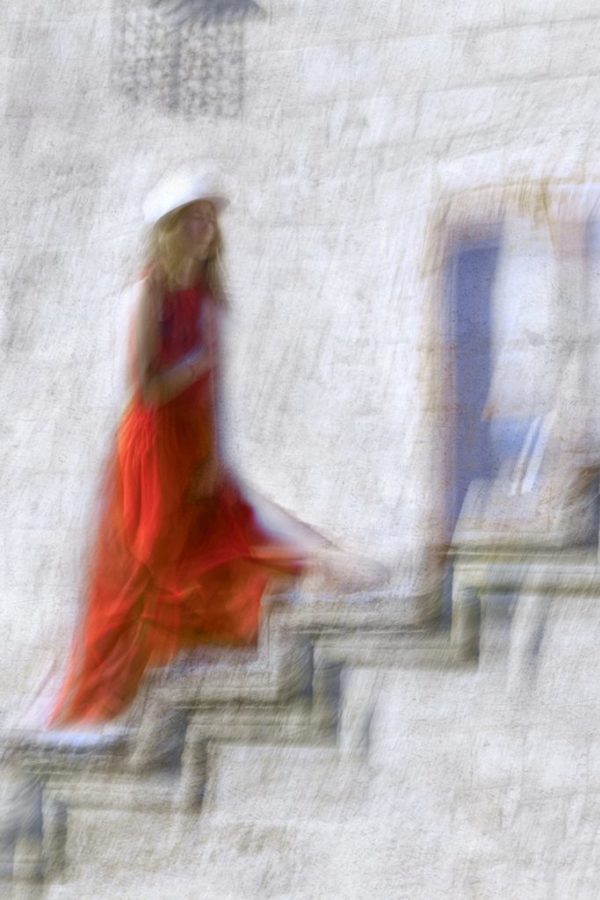Betty Schmidt | Die Frau in Rot | 120 x 80 cm
